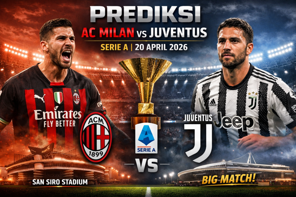 PREDIKSI AC MILAN VS JUVENTUS – SERIE A 20 APRIL 2026